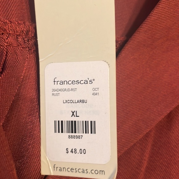 Francesca's Collections Rust Dress‎ - Picture 7 of 8